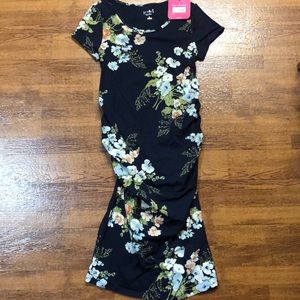 Isabel Maternity Blue Floral Dress size Small
